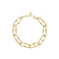 Pulseira Verena Elos Cartier Fecho T Banhado a Ouro 18k Antialérgico