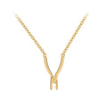 Colar Maya Design Geométrico Orgânico Banhado em Ouro 18K