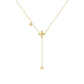 Colar Gravatinha Chloe Trevo da Sorte Banhado em Ouro 18K